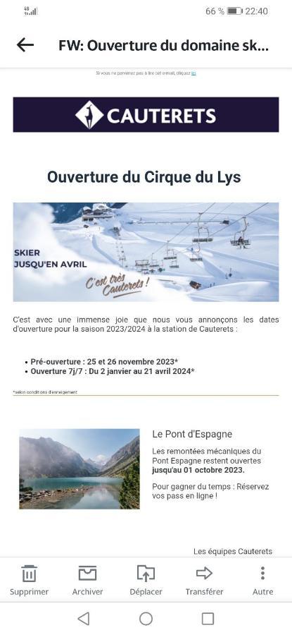 Appartement Parking Gratuit Navette Telecabines Week End Cauterets Exteriör bild